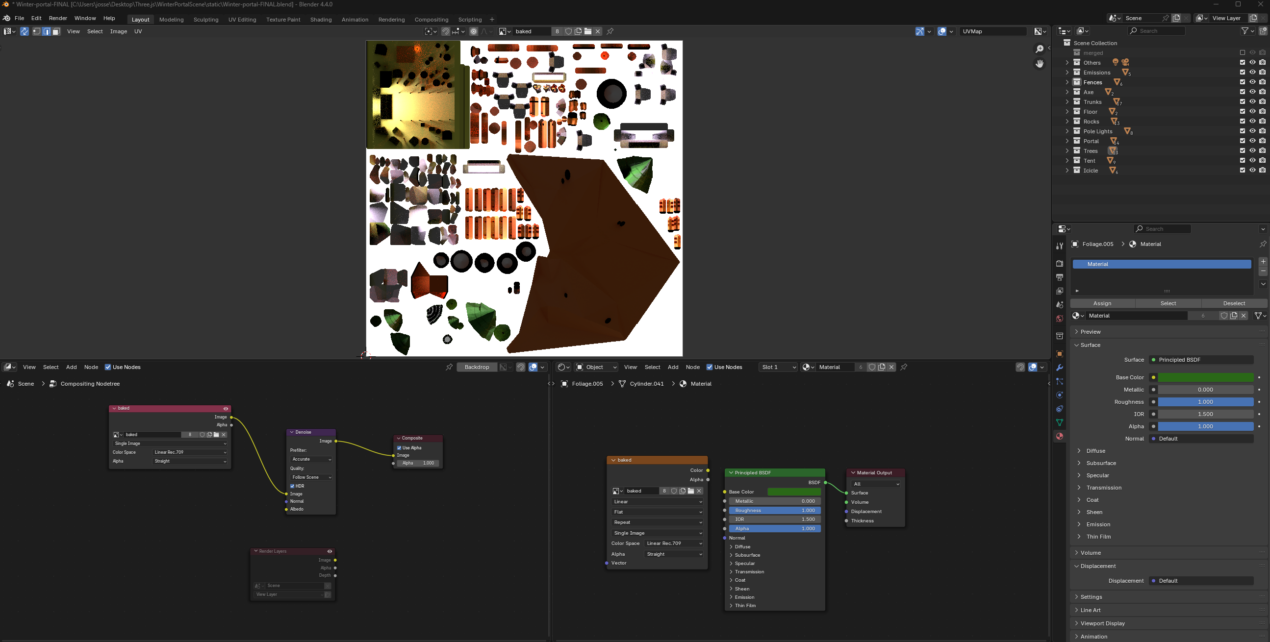 the process of UV Unwrapping in Blender